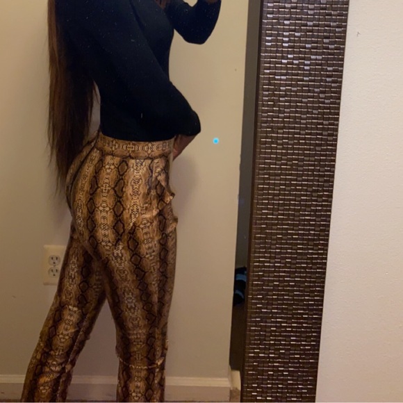 Brown & Black Snake skin pants - Picture 2 of 2